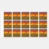 Gazelle in de schemering labels (Vel)