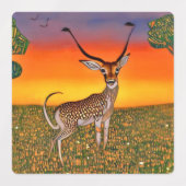 Gazelle in de schemering labels (Design 2)