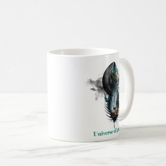 Gazelle in het universum T-shirt Design Koffiemok (Voorkant rechts)