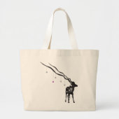 Gazelle met sterren Grote Canvas tas (Voorkant)