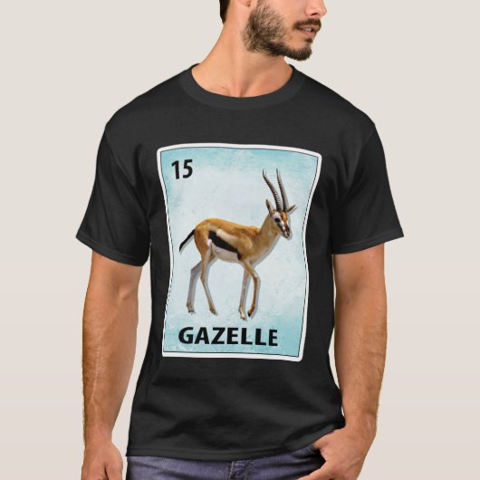 Gazelle Mexican Cards T-shirt (Voorkant)