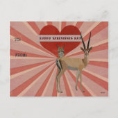 GAZELLE & OWL VALENTIJNSDAG Ansichtkaart Feestdagenkaart (Achterkant)