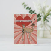 GAZELLE & OWL VALENTINE'S Ansichtkaart Feestdagenkaart (Staand voorkant)