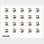 gazelle piano ronde sticker (Vel)