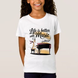 gazelle piano t-shirt