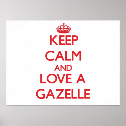 Gazelle Poster (Voorkant)