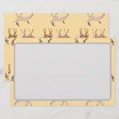 Gazellen Briefpapier (Voorkant / Achterkant)