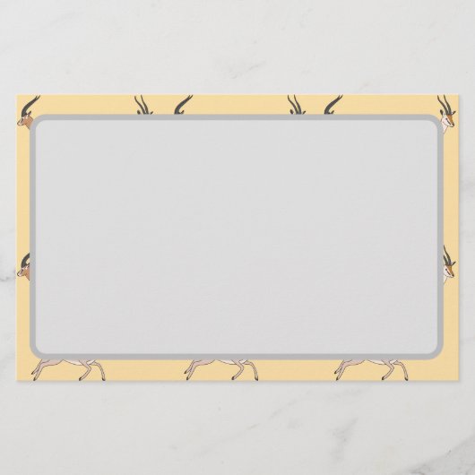 Gazellen Briefpapier (Voorkant)