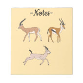 Gazellen Notitieblok (Voorkant)