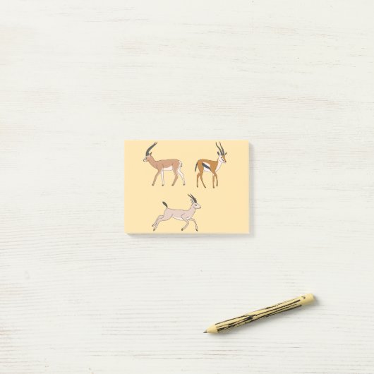 Gazellen Post-it® Notes (Op bureau)