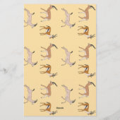 Gazelles Briefpapier (Achterkant)