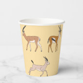 Gazelles Papieren Bekers (Achterkant)