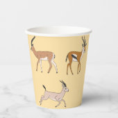Gazelles Papieren Bekers (Voorkant)