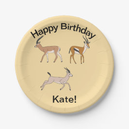 Gazelles Papieren Bordje