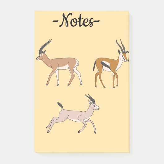 Gazelles Post-it® Notes (Voorkant)