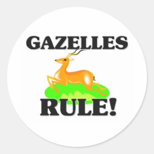 GAZELLES Rule! Ronde Sticker