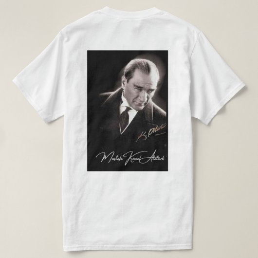 Gazi Mustafa Kemal Atatürk - T-Shirt white/beyaz (Design achterkant)