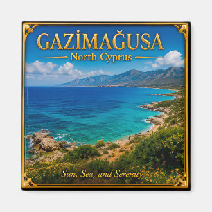 Gazimağusa Noord-Cyprus Zee Reis Herinnering Magneet