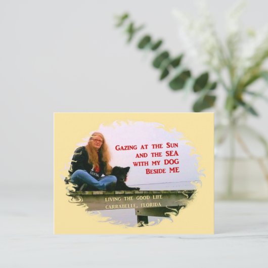 Gazing At The Sun Briefkaart (Staand voorkant)