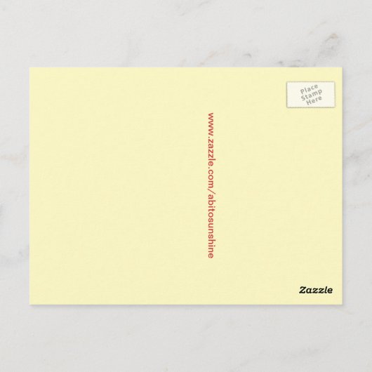 Gazing At The Sun Briefkaart (Achterkant)