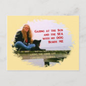 Gazing At The Sun Briefkaart (Voorkant)