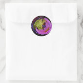 Gazing Ball Sticker/Flowers of the Mind Ronde Sticker (Tas)