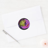 Gazing Ball Sticker/Flowers of the Mind Ronde Sticker (Envelop)