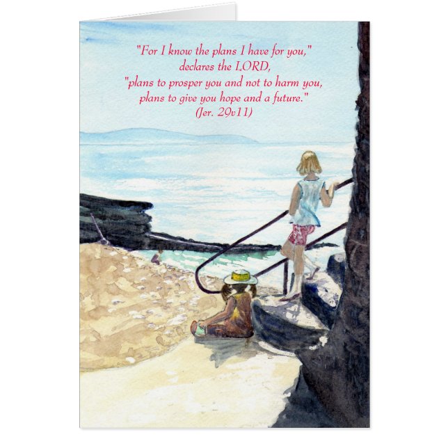 "Gazing (Christelijk)"-kaart (Voorkant)