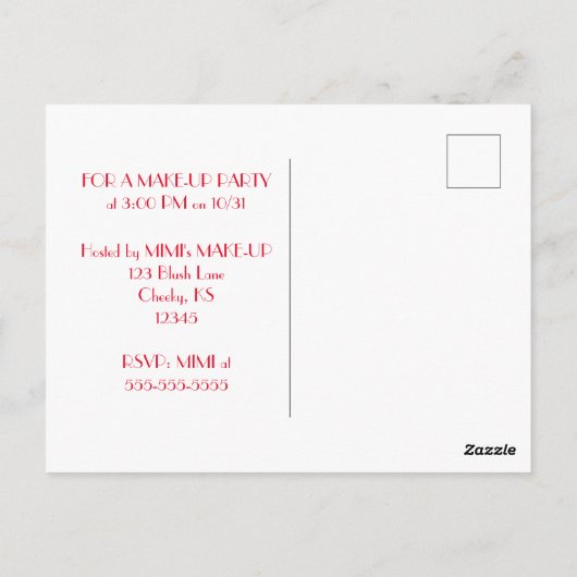 Gazing Geisha Briefkaart (Achterkant)