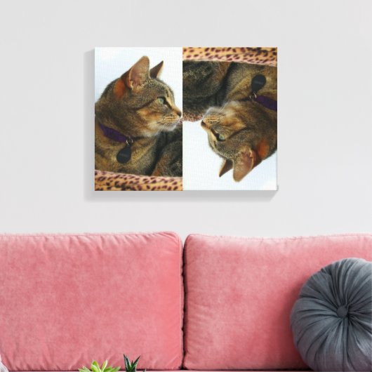 Gazing Indigo Canvas Afdruk (Insitu (Woonkamer))