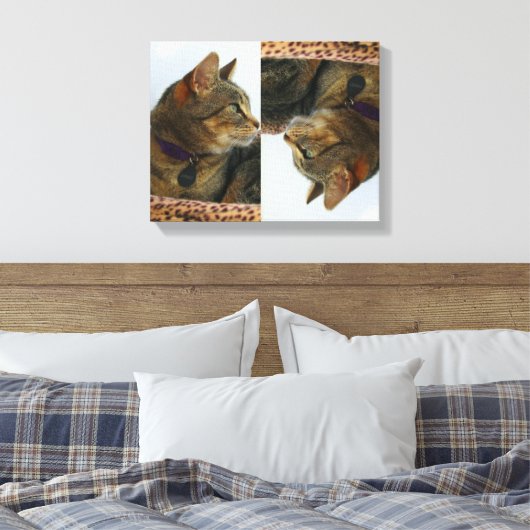 Gazing Indigo Canvas Afdruk (Insitu (Slaapkamer))