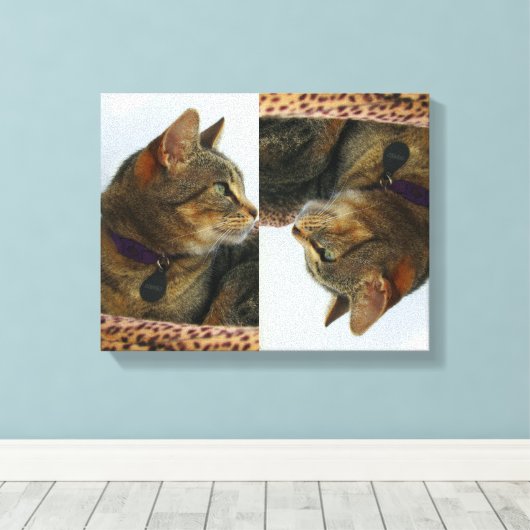 Gazing Indigo Canvas Afdruk (Insitu (Houten vloer))