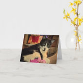 Gazing Lazily (een blanco kaart) Kaart (Gele Bloem)