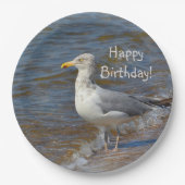 Gazing Seagull Papieren Bordje (Voorkant)