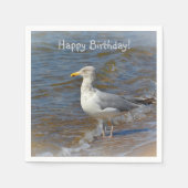 Gazing Seagull Servetten (Voorkant)