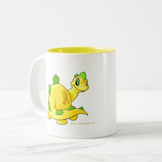 Gazing yellow Chomby Tweekleurige Koffiemok (Voorkant links)