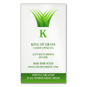 gazon care gras Logo Magnetisch Visitekaartje (Voorkant Verticaal)