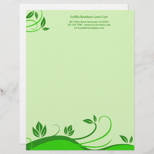 gazon care landschapsarchitectuur briefhoofd (Voorkant / Achterkant)