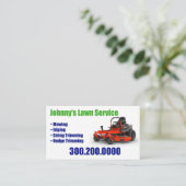 gazon care landschapsgras maaien visitekaartjes (Staand voorkant)