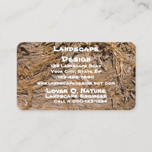 Gazon en Boom Care Service Shaggy Bark Juniper Pic Visitekaartje (Voorkant)