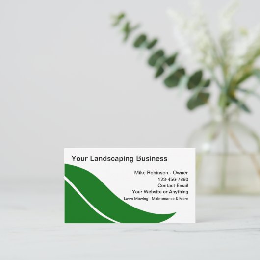 gazon en landschap visitekaartje (Staand voorkant)