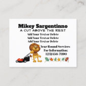 Gazon en landschap visitekaartje (Achterkant)