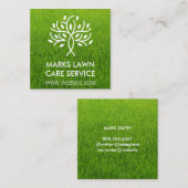 gazon | Gestileerde Tree Logo Vierkante Visitekaartje (Voorkant / Achterkant)