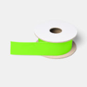 Gazon groene kleur effen vlak satijnen lint (Spoel)