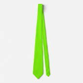 Gazon groene kleur effen vlak stropdas (Voorkant)