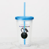 gazon kom paashaas, acryl drinkbeker (Voorkant)