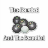 gazon kommen de bowlen en de mooie, sticker (Voorkant)