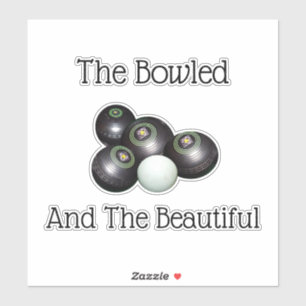 gazon kommen de bowlen en de mooie, sticker