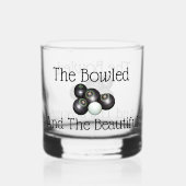 gazon kommen gebogen en de mooie, whisky glas (Voorkant)