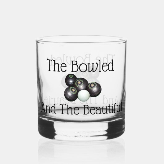 gazon kommen gebogen en de mooie, whisky glas (Voorkant)